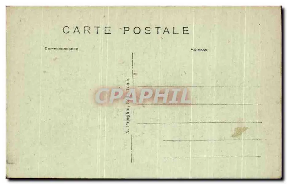 Tours (Loire-et-Cher) — Restos da antiga Basílica de São Martinho — destruída após o desabamento das abóbadas 2 novembro 1797 — A.P. - Verso