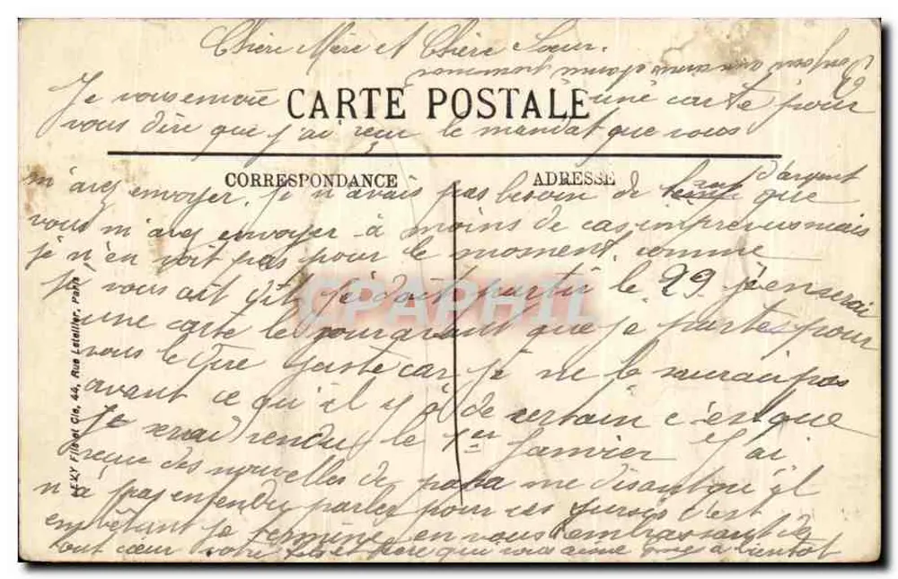 Vichy — Uitzicht genomen in het Park — Uitgave Neuvelles Galeries, n°32 - Achterkant