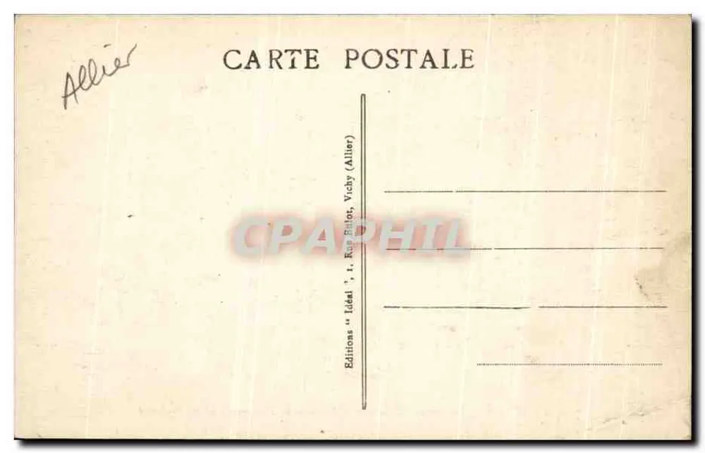 Vichy - Die Ufer des Allier - Touristen- und Fischerboote - Rückseite