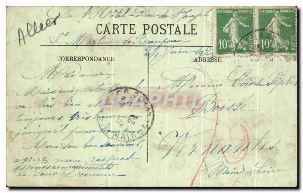 Vichy — Dans le Parc, l'heure du repos — LL, n° 154 - Verso