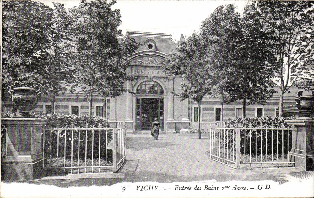 Vichy — Entrada dos Banhos de 2ª classe — G.D. - Frente