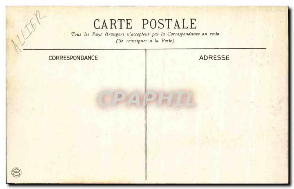 Vichy — Entrada dos Banhos de 2ª classe — G.D. - Verso