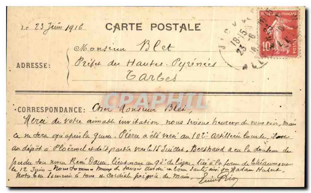 Vichy - El Viejo Parque - Avenida Central — editor desconocido, n° 15 - Reverso