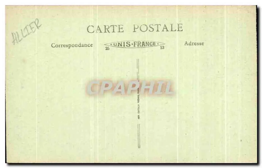 Vichy (Allier) — Ein Eckbereich des Parks der Célestins — B. F. 70 - Rückseite