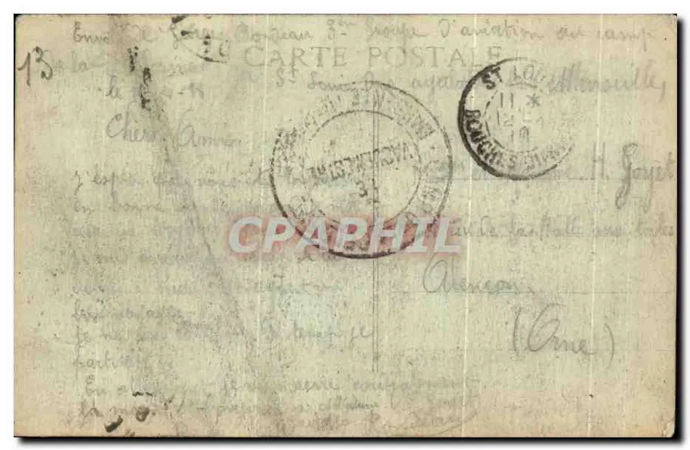 Marseille — La Cathédrale et le Canal de la Douane — éditeur CHALEY - Verso