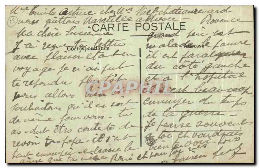 Os Monumentos Romanos em St-RÉMY-de-PROVENCE — Coll. L. A. — n° 325 - Verso