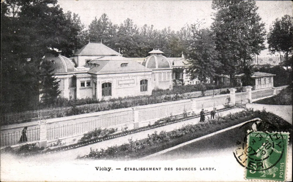 Vichy — Estabelecimento das Fontes Lardy — Editor não visível, número de série não visível - Frente