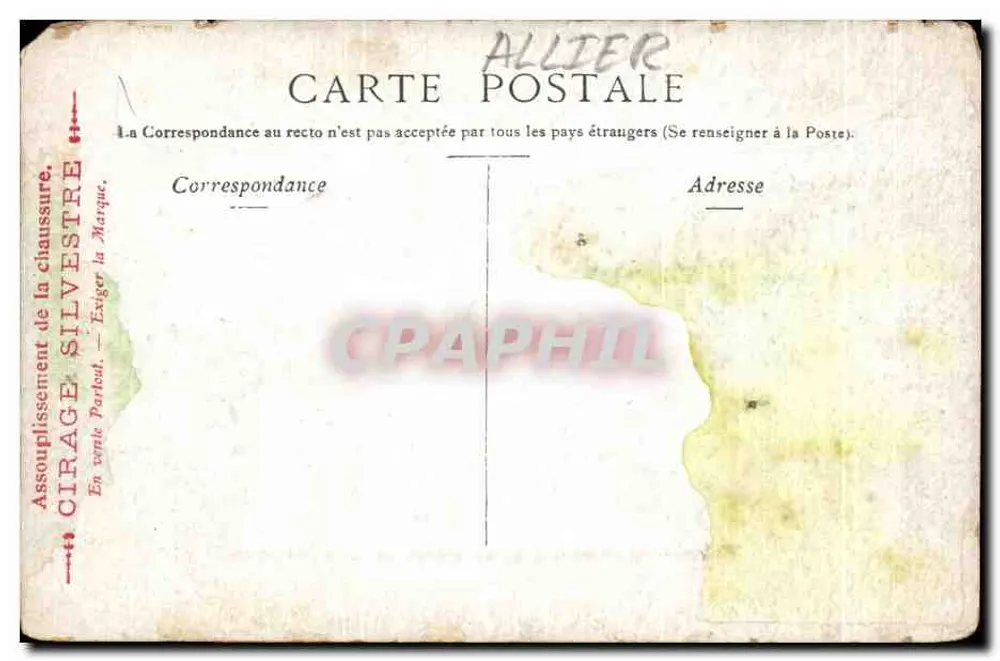 Vichy — Inwijding van de standbeeld van de Republiek — Uitgever Strauch, Parijs - Achterkant