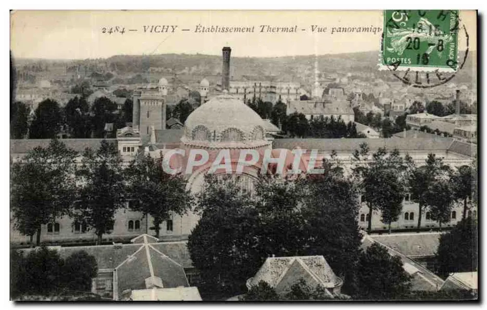 Vichy — Thermalbad — Panoramablick — Verlag: 2484 - Vorderseite
