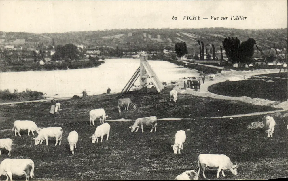 Vichy — Ansicht des Allier — unbekannter Verleger, Nr. 62 - Vorderseite