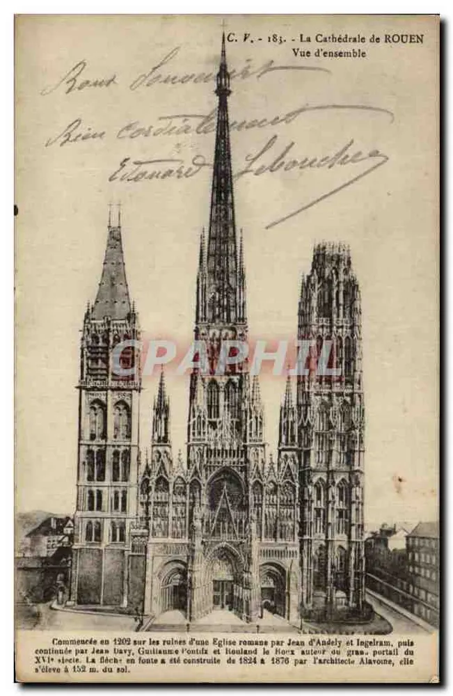 Kathedraal van ROUEN — Algemene uitzicht — C. V. - 183 - Voorkant