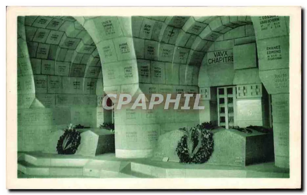 Ossuário de Douaumont — Galeria lateral — Éditions Verdun - Frente