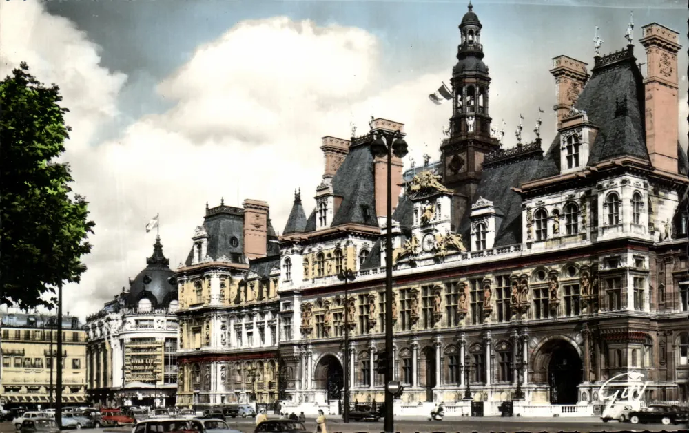 Paris - O Hôtel de Ville (1882) — André Leconte, Ed. d'Art « GUY » - Frente