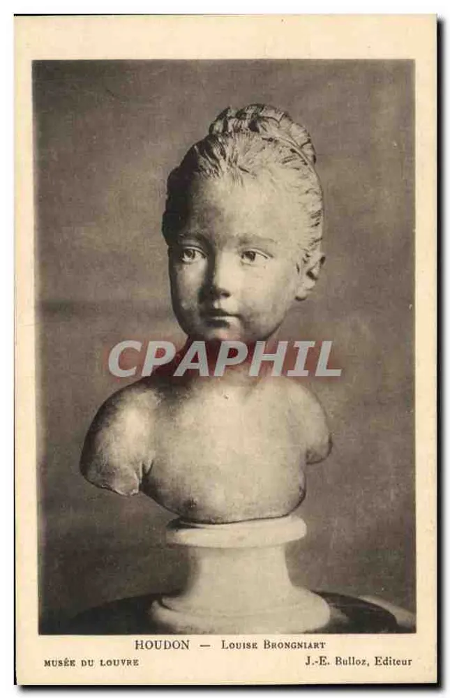 Büste von Louise Brongniart — Houdon — Musée du Louvre — J.-E. Bulloz, Verlag - Vorderseite