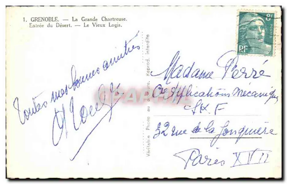 Grenoble — La Grande Chartreuse — Eingang zum Wüsten — Das Alte Gehöft - Rückseite