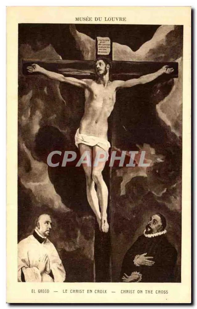 El Greco — Der Christus am Kreuz — Louvre-Museum - Vorderseite