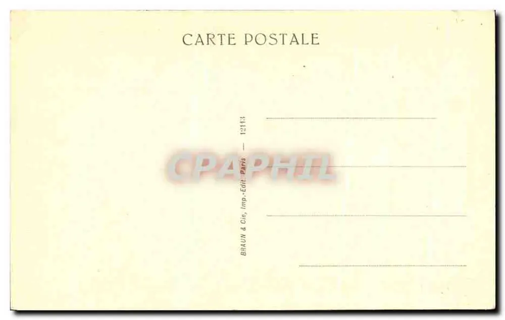 Hélène Fourment und ihre Kinder — Louvre-Museum — Braun & Cie, Verlag Paris, Nr. 2113 - Rückseite