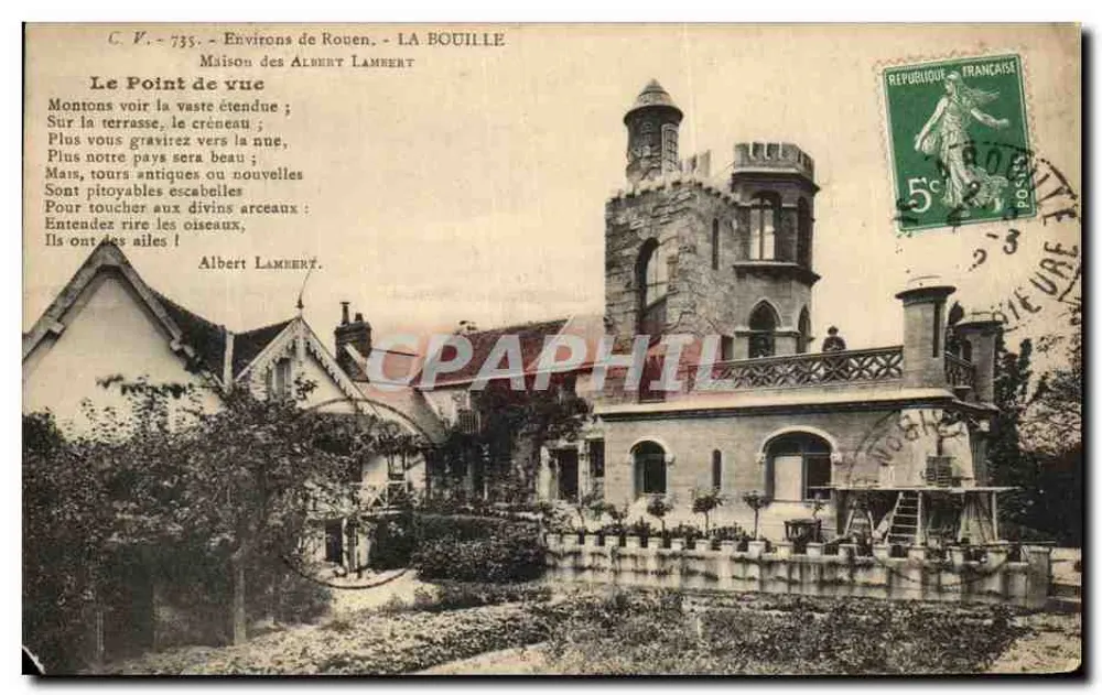 Vizinhança de Rouen - LA BOUILLE - Casa dos Albert Lambert - Frente