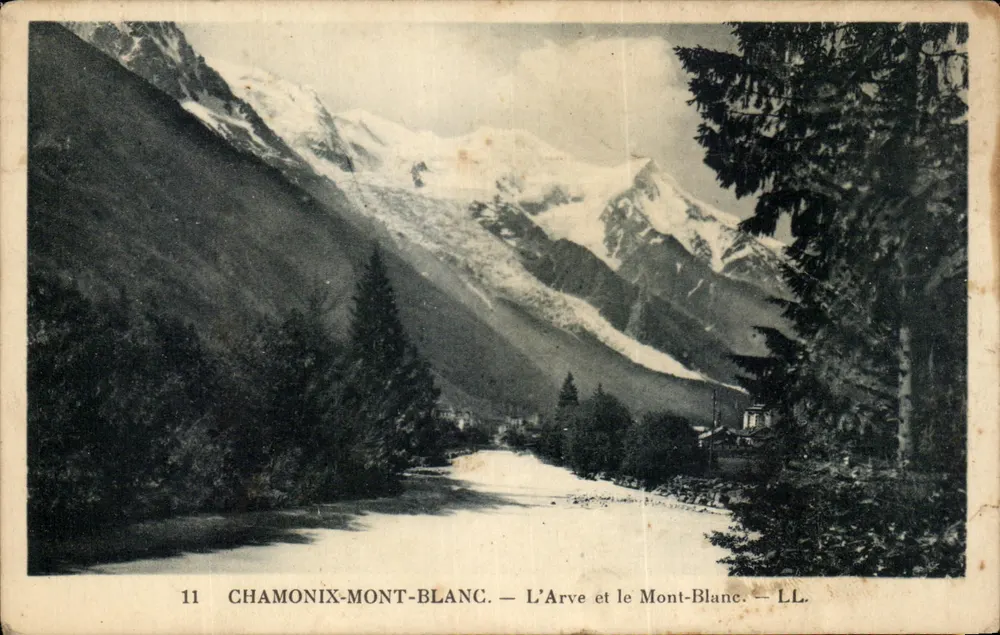 Chamonix-Mont-Blanc — L'Arve et le Mont-Blanc — LL. — n°11 - Vorderseite