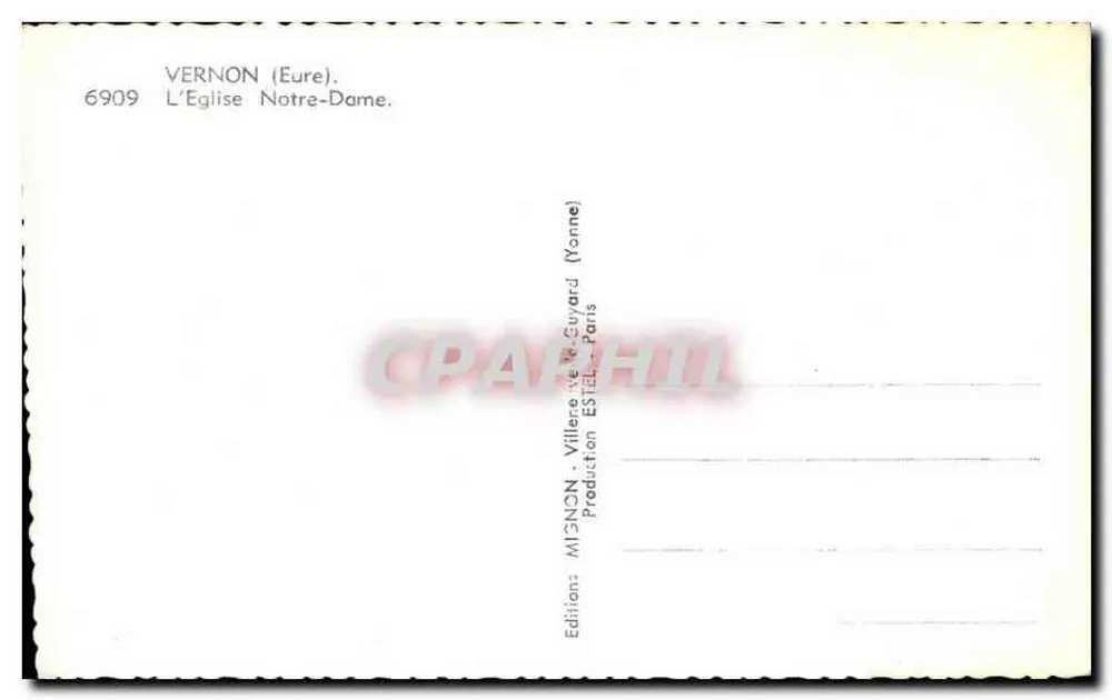 Vernon (Eure) — Igreja de Nossa Senhora — Éditions Mignon - Verso
