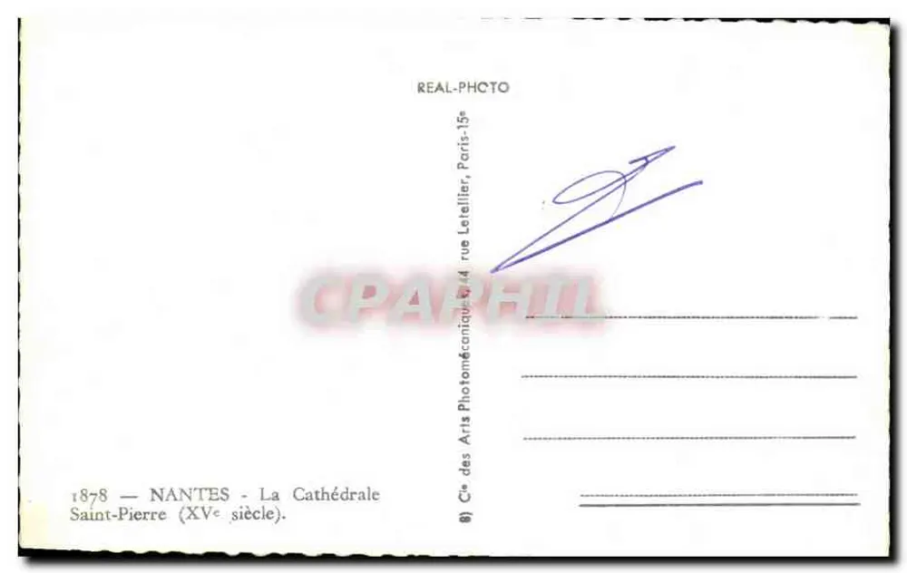 Nantes — Catedral de São Pedro — editor Cap - Verso