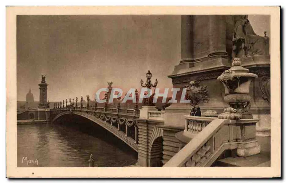 Ponte Alexandre III — Paris — editor Mona, n°78 - Frente