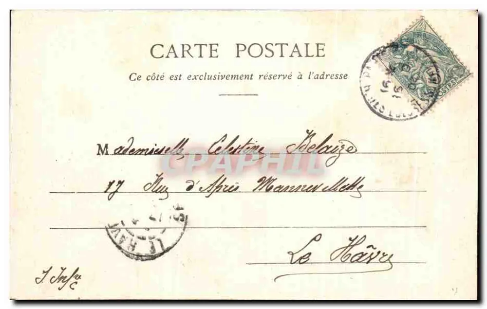 Paris — Das Haus von Victor Hugo — Place Royale — J. Caffin, n°3 - Rückseite