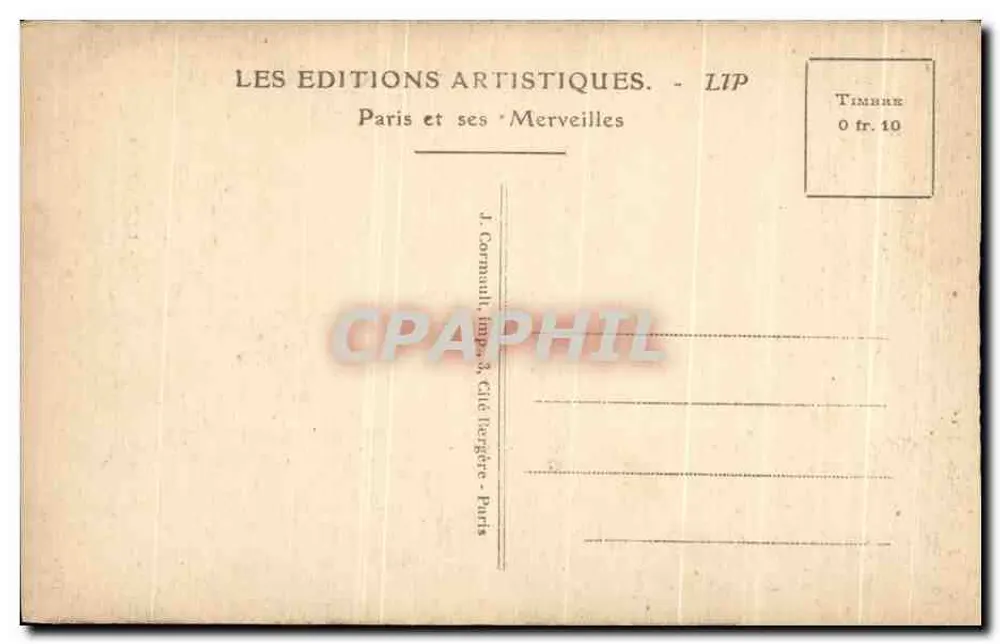 Grabmal von La Tour d'Auvergne — Erster Grenadier der Armées der Republik — Verlag LIP - Rückseite