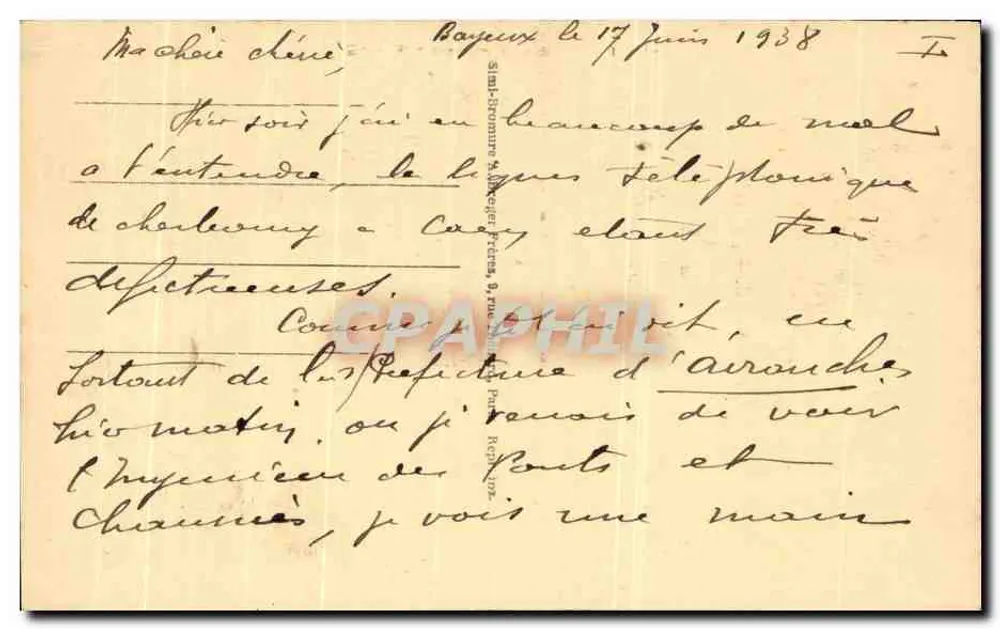 Bayeux - Das Rathaus und der Garten — Edit. Dion - Rückseite