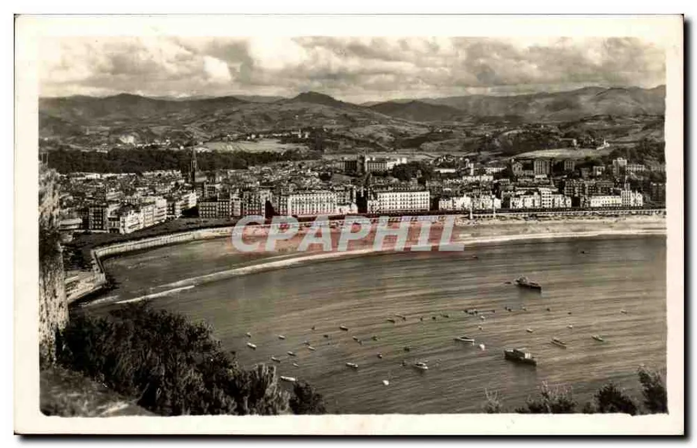 San Sebastián — Ansicht vom Monte Urguil — Verlag nicht sichtbar - Vorderseite