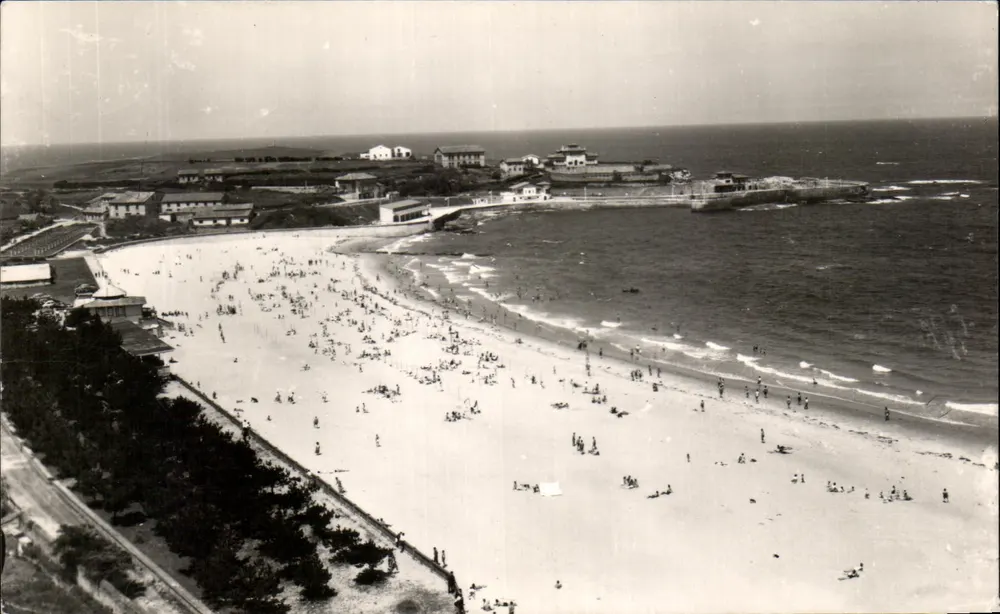 Praia da Teste – vista aérea – editor desconhecido - Frente
