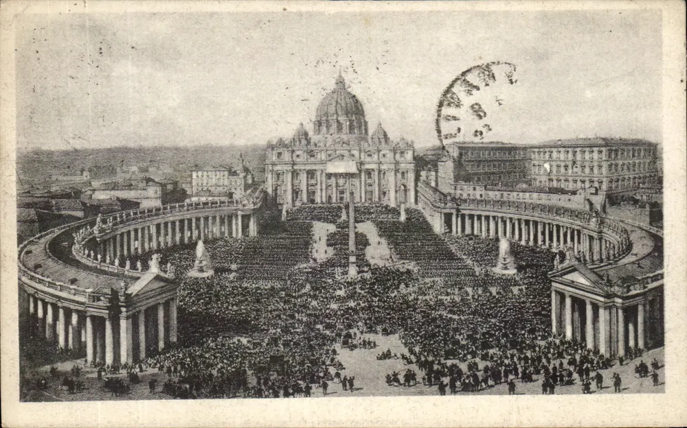 Place Saint-Pierre — Anno Santo 1925 — editore I Buoni Postali Fruttiferi - Recto