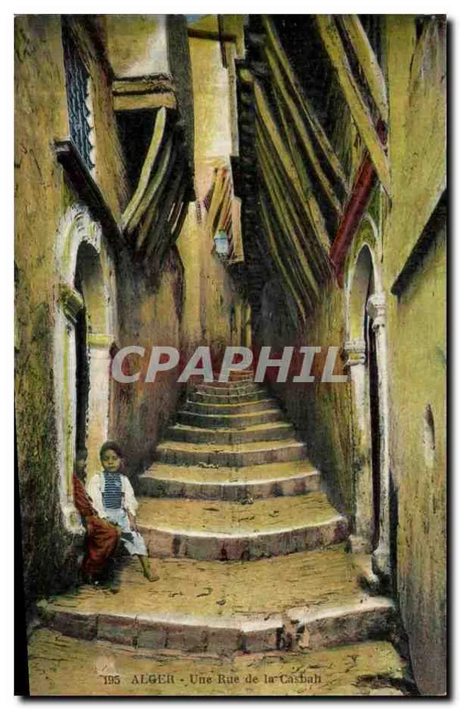 Alger - Eine Straße in der Kasbah — Edition L. & Y. Alger, Nr. 195 - Vorderseite