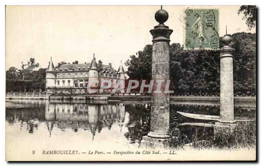 Rambouillet — O Parque — Perspectiva do Lado Sul — LL. - Frente