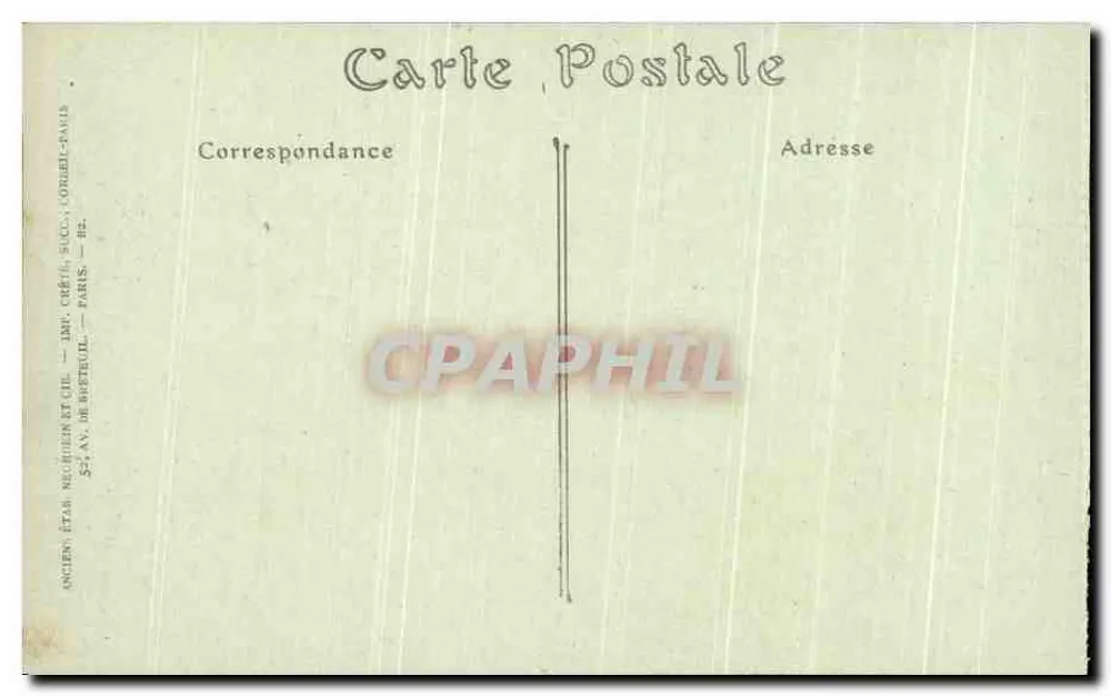 Versailles — Palast des Grand Trianon. Zimmer von Napoleon I. — NDnot. n°116 - Rückseite