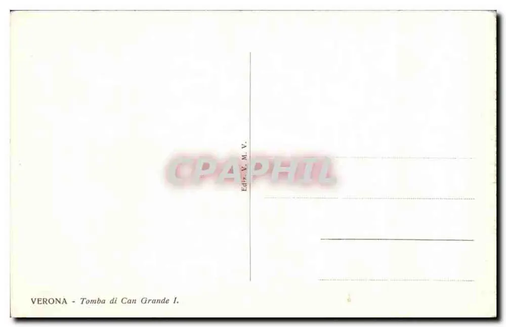 Verona - Tombe de Can Grande I — Éditeur V.M.V. - Verso