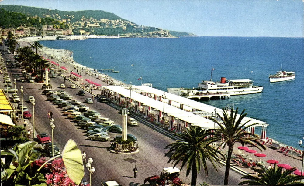 Nice — Die Promenade des Anglais und der Mont Boron — Éditions d'Art Montluet - Vorderseite