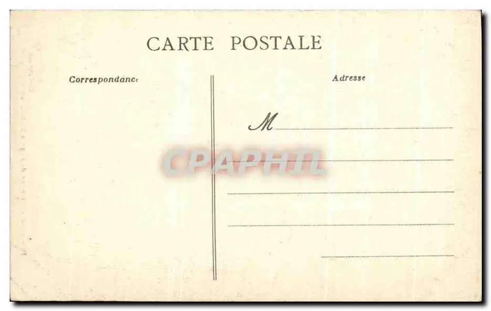 CAEN - Interior da Igreja São Etienne — Coleção AD, n°26 - Verso