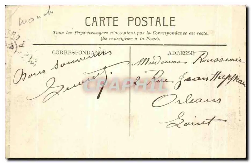 Granville — Am Casino — Der Plat Gousset — Die Strände — L. Dubois, Fotograf, Granville, Verkäufer - Rückseite