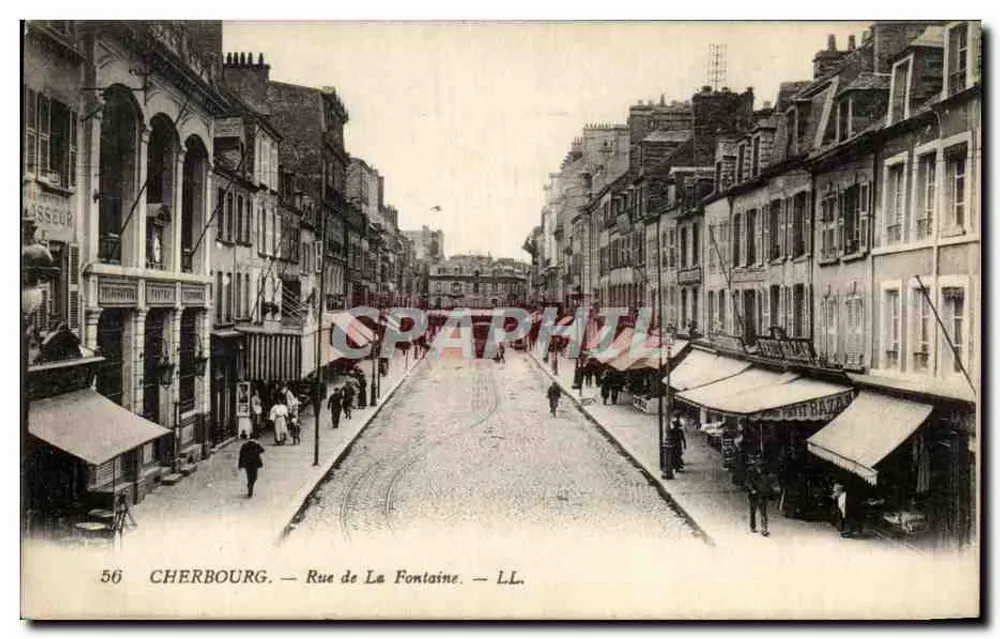 Cherbourg — Rue de La Fontaine — LL. n°56 - Frente
