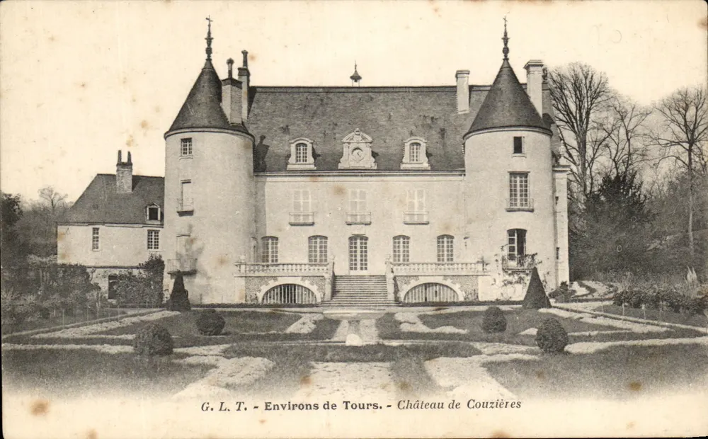 Castelo de Couzières — Arredores de Tours — G. L. T. - Frente