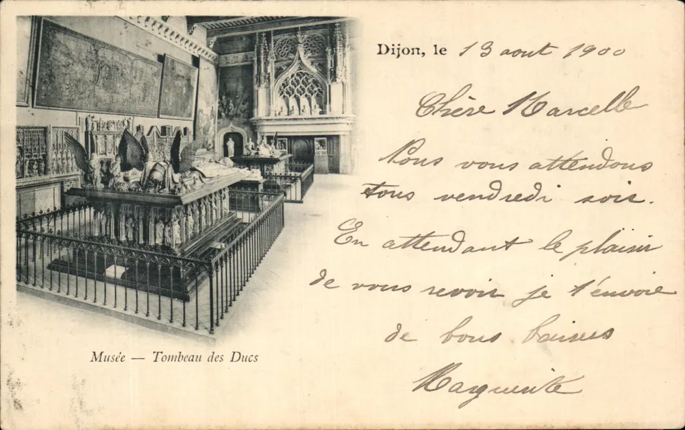 Dijon — Museu — Túmulo dos Duques — editor desconhecido, número de série não visível - Frente