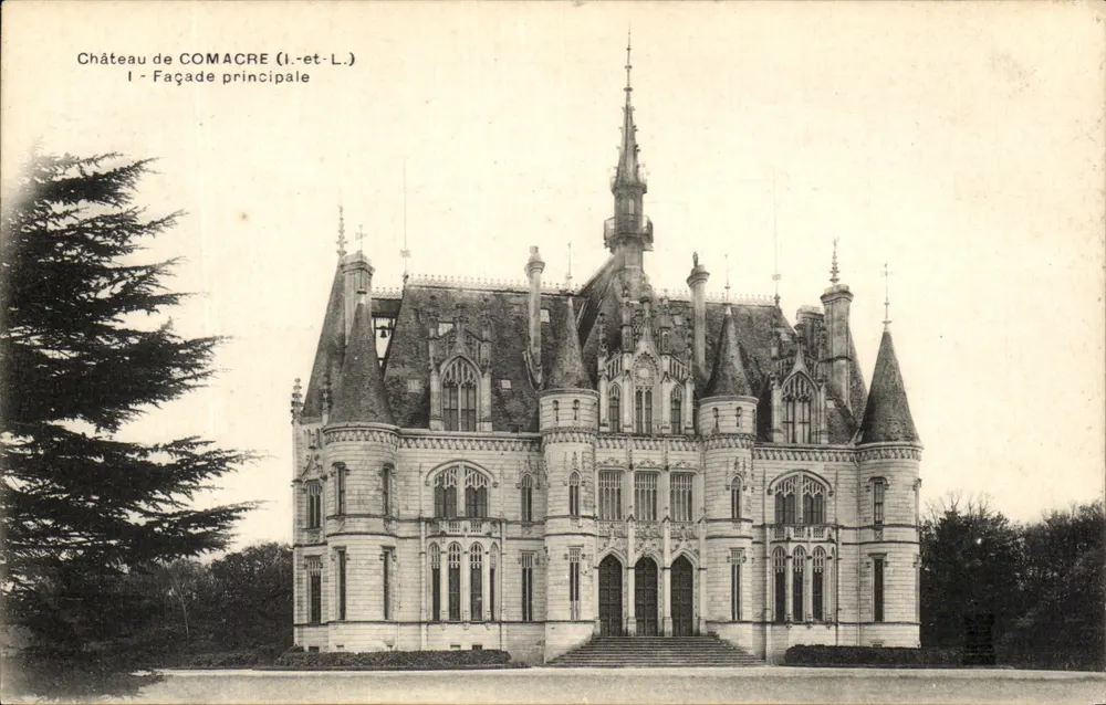Castelo de Comacré (I.-et-L.) — Fachada principal — editor não identificado - Frente