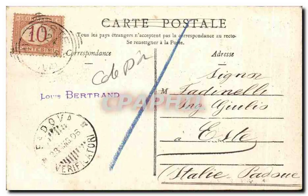 Dijon — Giardino dell'Arquebuse — Louis Bertrand, editore n°59 - Verso