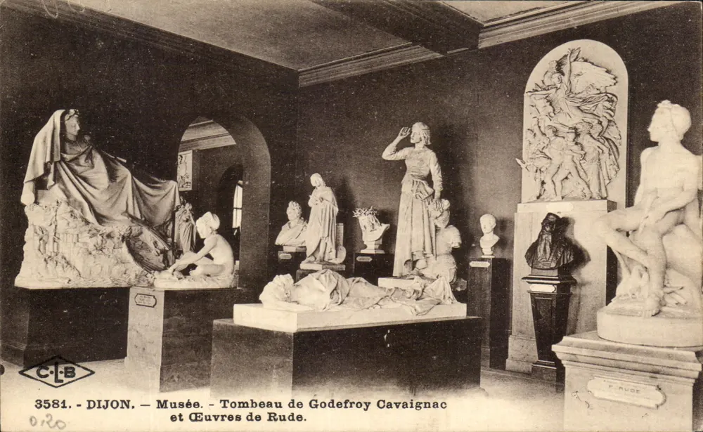 Dijon — Museum — Grabmal von Godefroy Cavaignac und Werke von Rude - Vorderseite