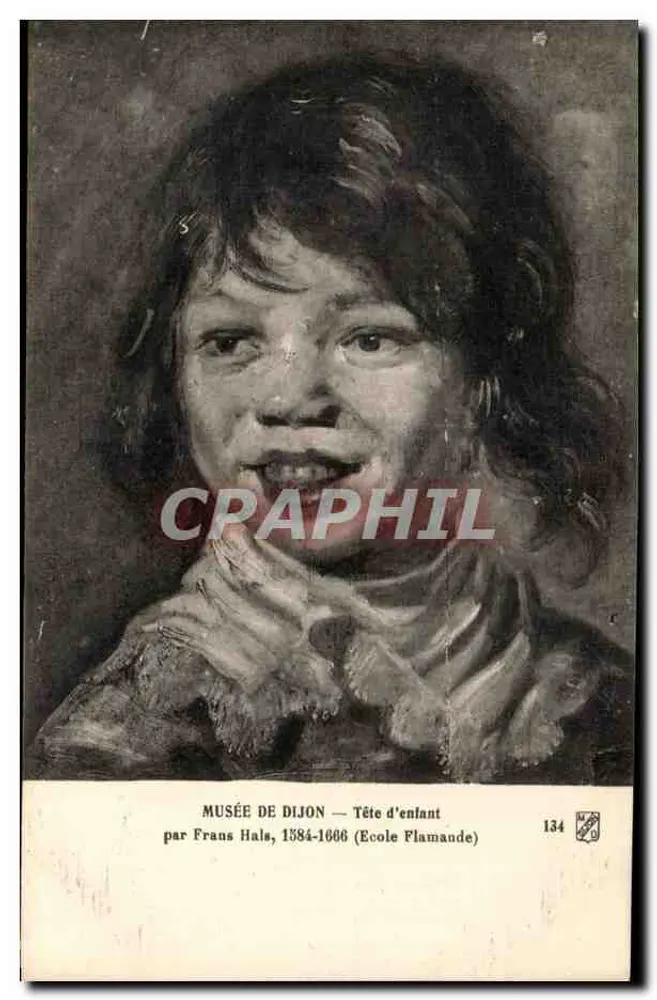 Museu de Dijon — Cabeça de criança — por Frans Hals, 1584-1666 (Escola Flamenga) — n° 134 - Frente
