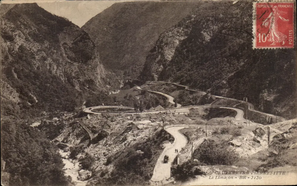 O Limacon — Vista do col entre Cauterets e Pierrefitte — Editor BR - 3130 - Frente
