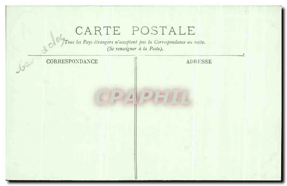 Caen — O Liceu — O Refeitório — LL. — n°42 - Verso