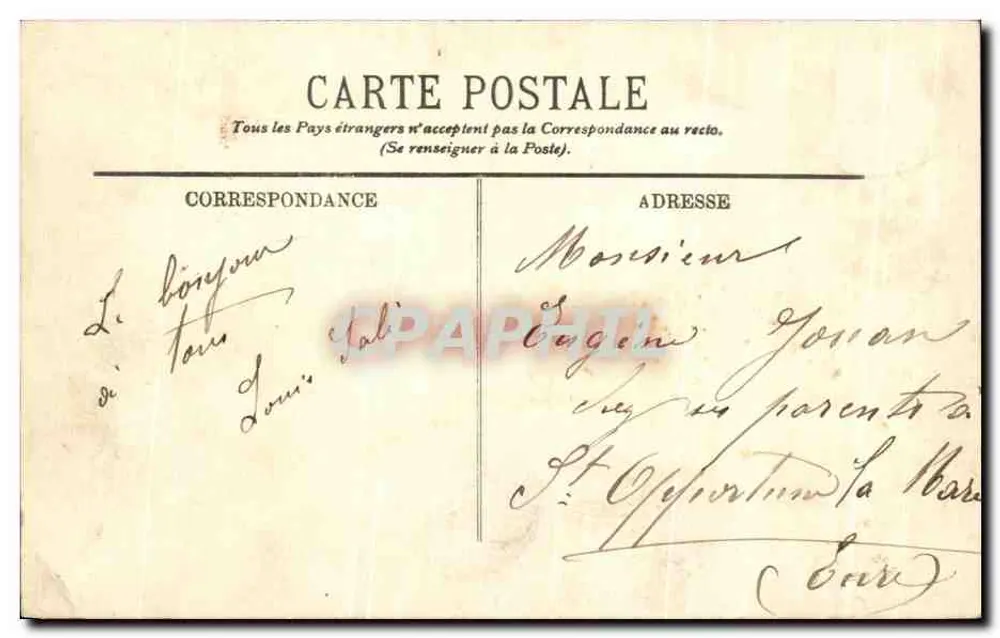 Caen — O Manoir dos Gens d'Armes — LL. - Verso