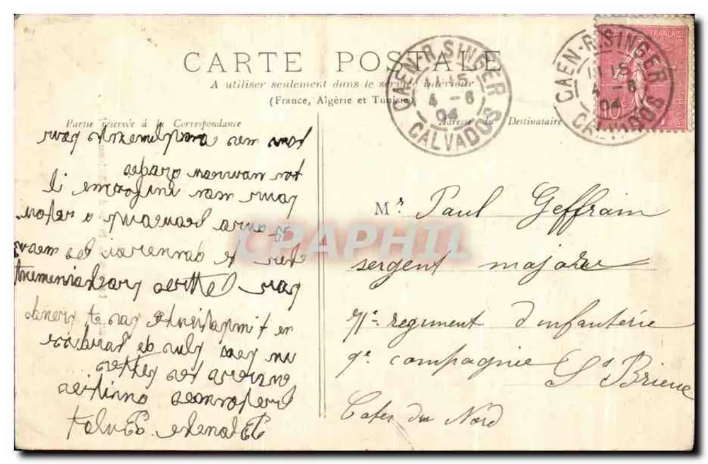 Caen — A grande Porta do Castelo — L. D. - Verso